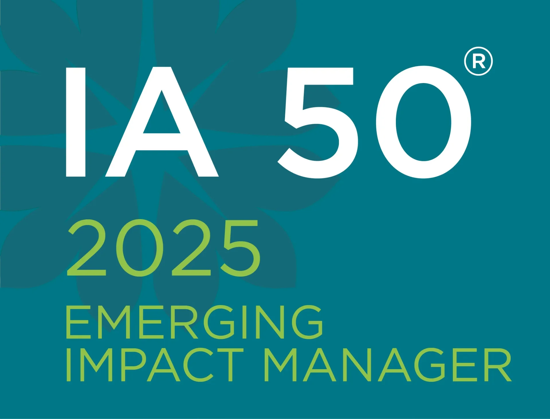 ImpactAssets 50 — 2025 Emerging Impact Manager